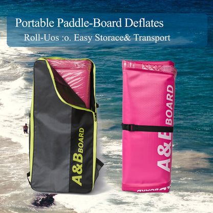 Stock YASKA AB-01 Heat Welded UV Printed Double Layer All-Around Inflatable SUP Paddle Board 10'6''x30''x6'' Portable 150kg Max