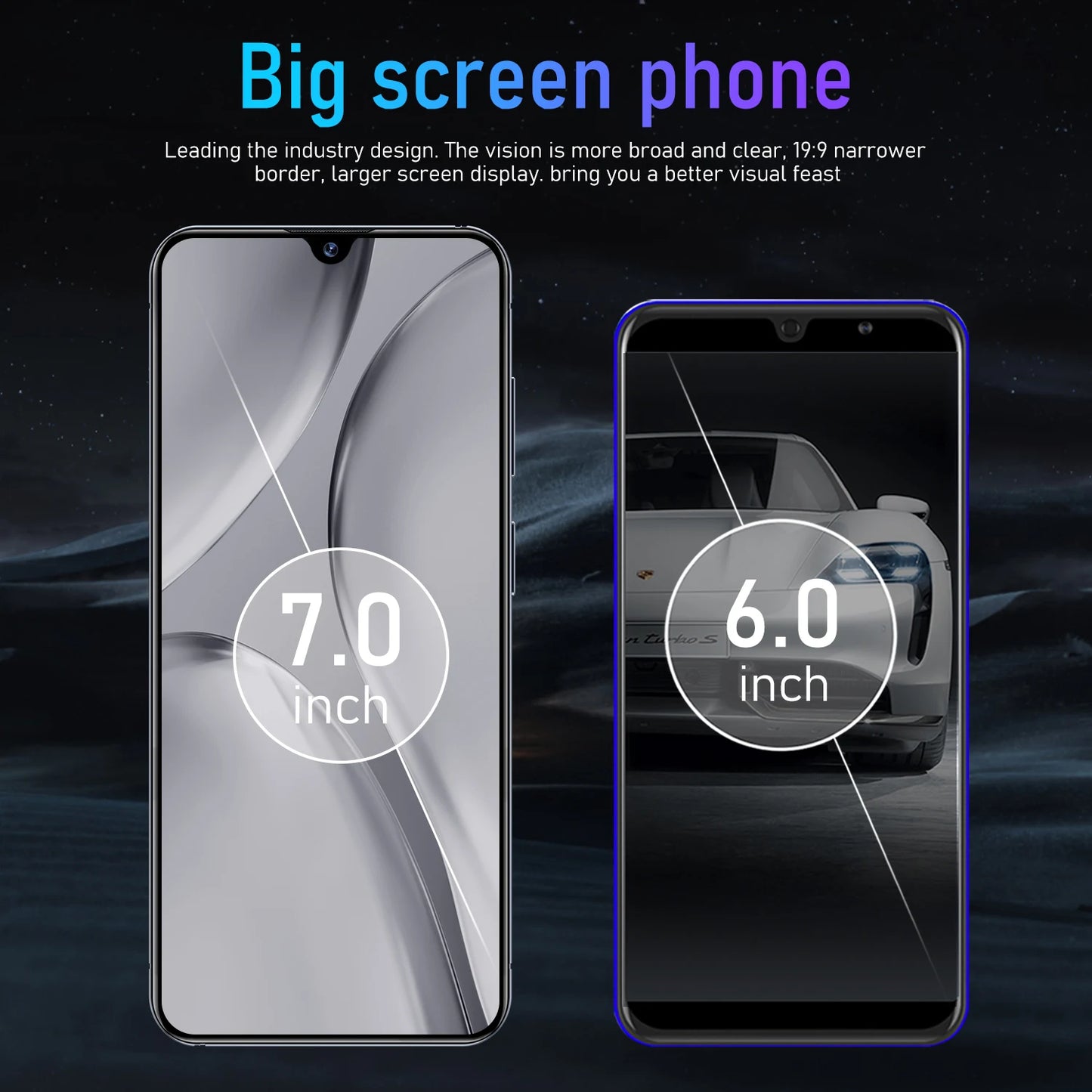 Original S26 5G Smartphone HD 7\" 4K Screen 16G+1T 7000mAh Battery 108MP Dual SIM Face Unlock 48MP Rear LTE/CDMA Cellular Mobile