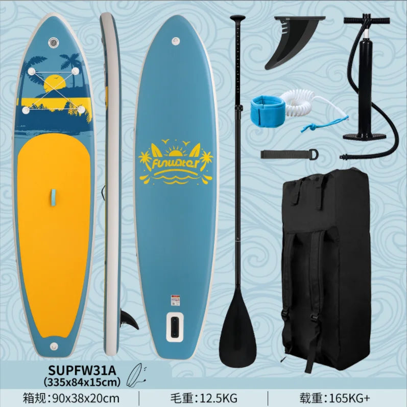 Paddle Inflatable Surfboard Professional SUP Water Skiing Paddle Rowing Board