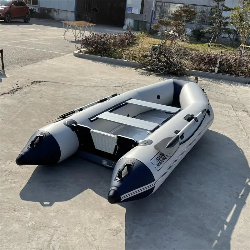 Thermal Welded SOLAR MARINE 9.8 ft 3 Meters Inflatable Speed Boat Outdoor Fishing Rescue Rowing Dinghies With Free Accessories