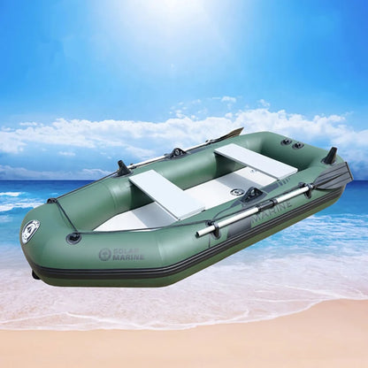 Solarmarine 260cm 0.7mm PVC Inflatable Boat for 3 People 3-person Air Mat Floor Rowing Boat