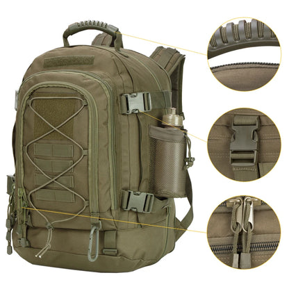 Expandable Tactical Backpack  Climbing Waterproof Large Travel Camo Backpack Outdoor