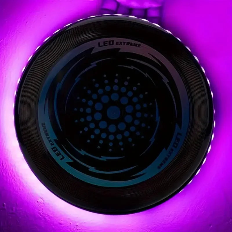 LED Light up Flying Disc for Outdoor Sports & Beach Fun W/ 42 LEDs for Night Time Play & Comfortable Grip for Outdoor Games