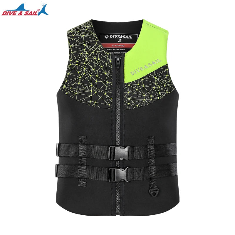 Adult Neoprene EPE Foam Buoyancy Aid Swim Float Suit Kayak Drifting Swimming Fishing Life Vest Jacket for Men Women Watersports