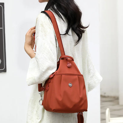 Mini Waterproof Anti-theft Women's Chest Bag 2025 New Simple Versatile Fashion Oxford Cloth Casual Small Mini Women's Backpack
