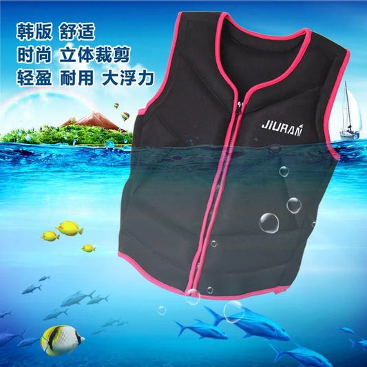 Neoprene Foam Swim Vest Women's Surfing Life Vest Adult Swimwear Drifting Life Jacket for Woman Swimming Survival Jackets