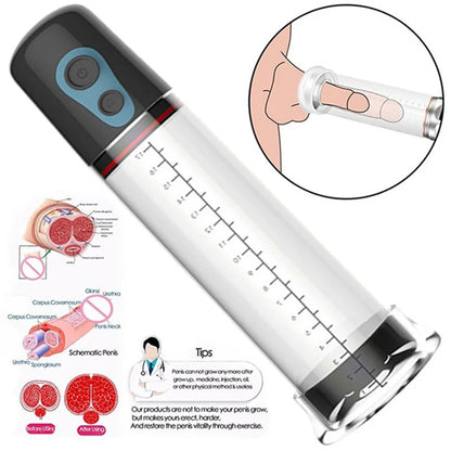 Adult Products for Men Electric Penis Extender Pump Rechargeable Men Pump Penis Enlargement Vacuum Pump