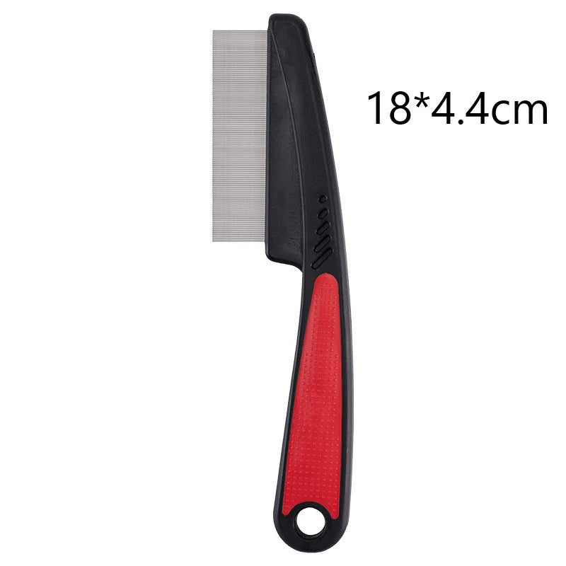 Anti Flea Short Dog Comb Eco-Friendly Stainless Steel TPR pp Pet Hair Remover Brush Grooming Tools