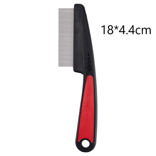 Anti Flea Short Dog Comb Eco-Friendly Stainless Steel TPR pp Pet Hair Remover Brush Grooming Tools