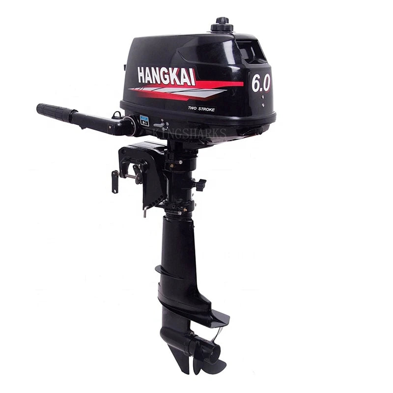 2 Stroke 6Hp Short Shaft Manual Start Gasoline Boat Outboard Motor High Quality Hangkai 6 hp Inflatable Rubber Boat Engines