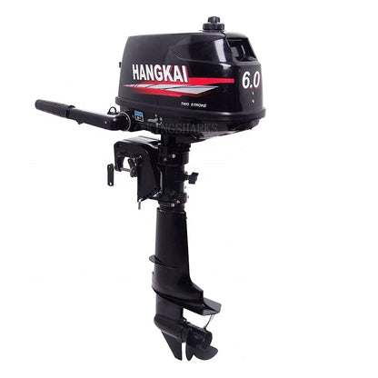 2 Stroke 6Hp Short Shaft Manual Start Gasoline Boat Outboard Motor High Quality Hangkai 6 hp Inflatable Rubber Boat Engines