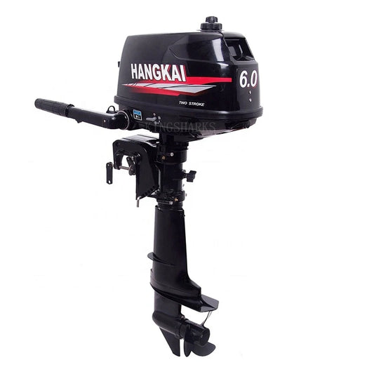 2 Stroke 6Hp Short Shaft Manual Start Gasoline Boat Outboard Motor High Quality Hangkai 6 hp Inflatable Rubber Boat Engines