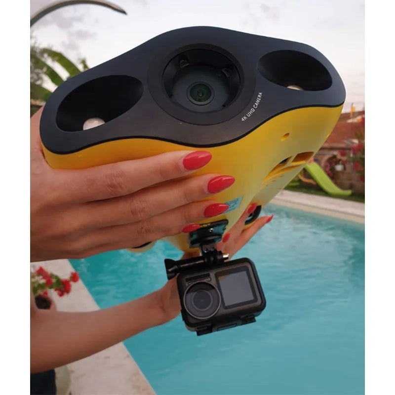 Chasing 4K Underwater Drones | HD Snapshots of Diving Work, Real-time Photography, Remote Control Portable Underwater Drones