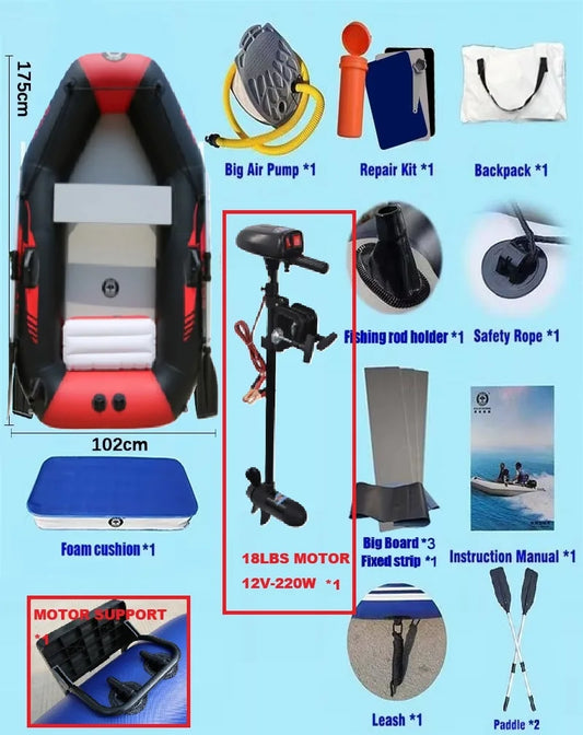 1 Set B1753 18lbs Motor Mount Bracket Solar Marine 1.75m PVC Fishing Boat Glue Free Process Against sunlight UV and Salt Water