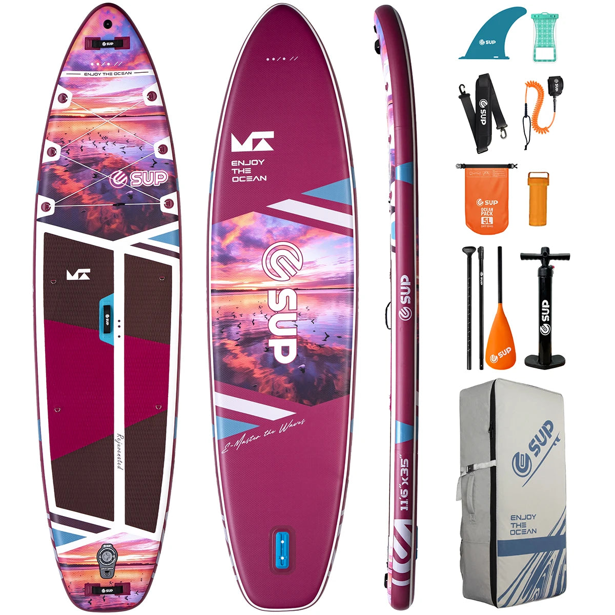 11ft 6in extra Wide  Customizable  Inflatable SUP  USA  Warehouse Drop Ship  sup Water Sport