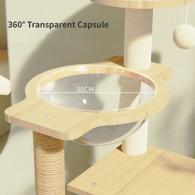 Cat Tree Multi-Level Tower Cat Scratching Post Kitten Toy Cozy Condo Climb Furniture Climbing Tower Toy Cat Products