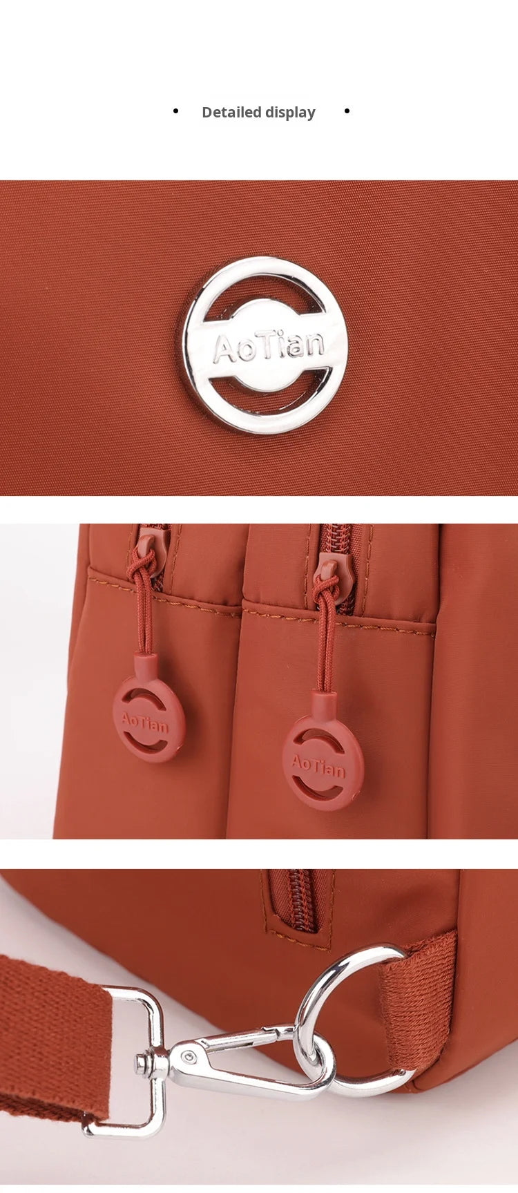 Mini Waterproof Anti-theft Women's Chest Bag 2025 New Simple Versatile Fashion Oxford Cloth Casual Small Mini Women's Backpack