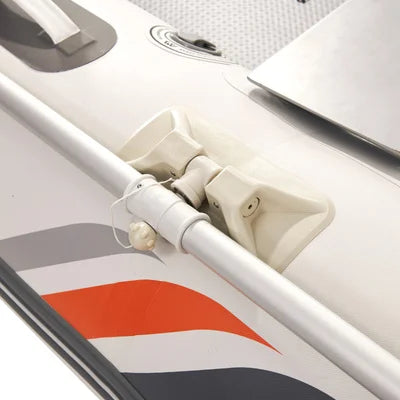 AQUA MARINA BT-06300WD 296*153 cm Inflatable PVC Boat Canoe Manned Fishing Dinghy 4-Person 7.5KW Motor