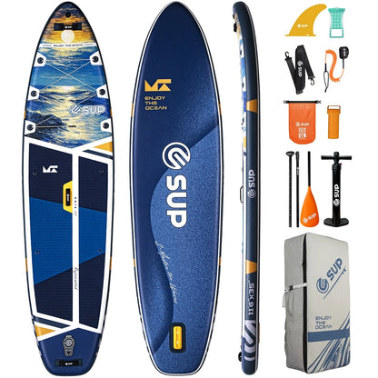 11ft 6in extra Wide  Easy to Carry  Inflatable Paddleboard  USA  Warehouse Drop Ship  sup Water Play Surfing