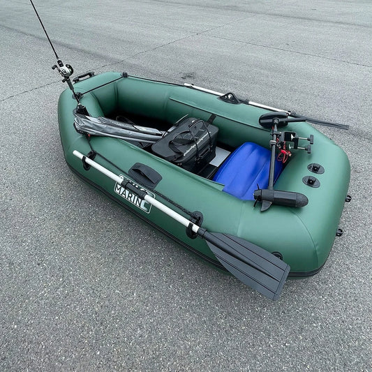 2 Persons Inflatable Fishing Kayak 6.89ft Rowing Boat Dinghy Boot Robber Yacht with Slatted Floor for Pool Lake River