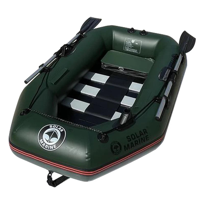 B175 1 Person 175cm Inflatable Rowing Boat Kayak Canoe Drifting Raft Dinghy Hovercraft Outdoor Fishing Diving Surfing Wood Floor