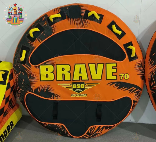 NOVA Brave 70 PVC Inflatable Towable Water Tube 3 Person Inflatable Boat for Water Sports Water Ski Board Rental
