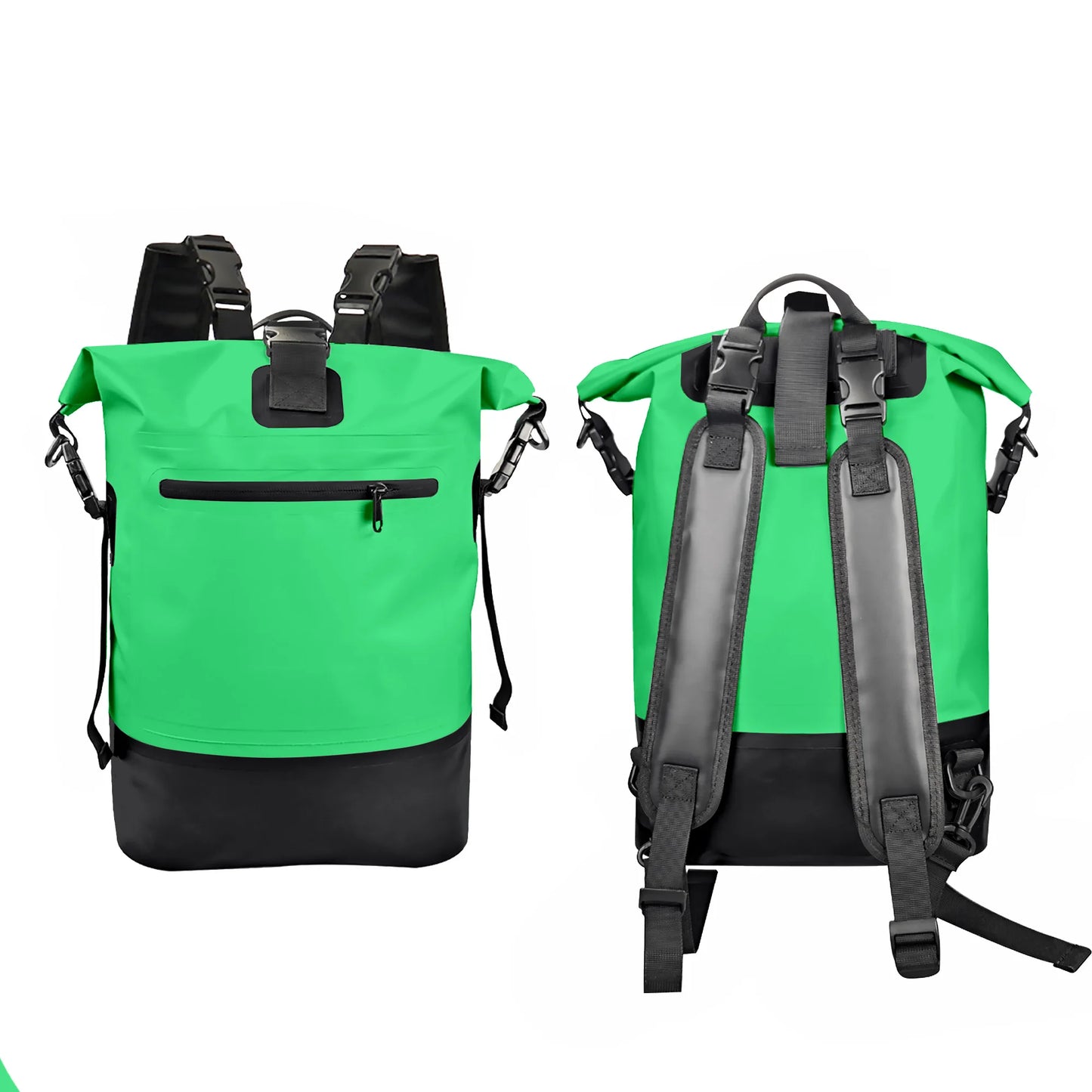 500D PVC Dry Bag 50L Waterproof Backpack with Double Strap for Casual Outdoor Sports