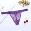 Customized Ladies Letter Thong Sexy High Quality Love Letter Eyelash Lace Panty Flower Women's Panties Lingerie