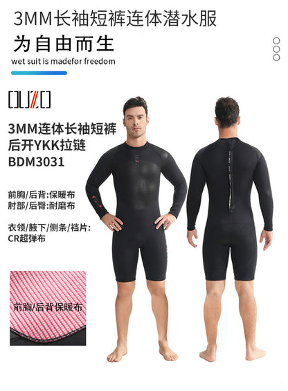 New 3MM Neoprene Men Woman Wetsuits Warm Split Diving Clothing Elasticity Scuba Surfing Snorkeling Water Sports Diving Suit