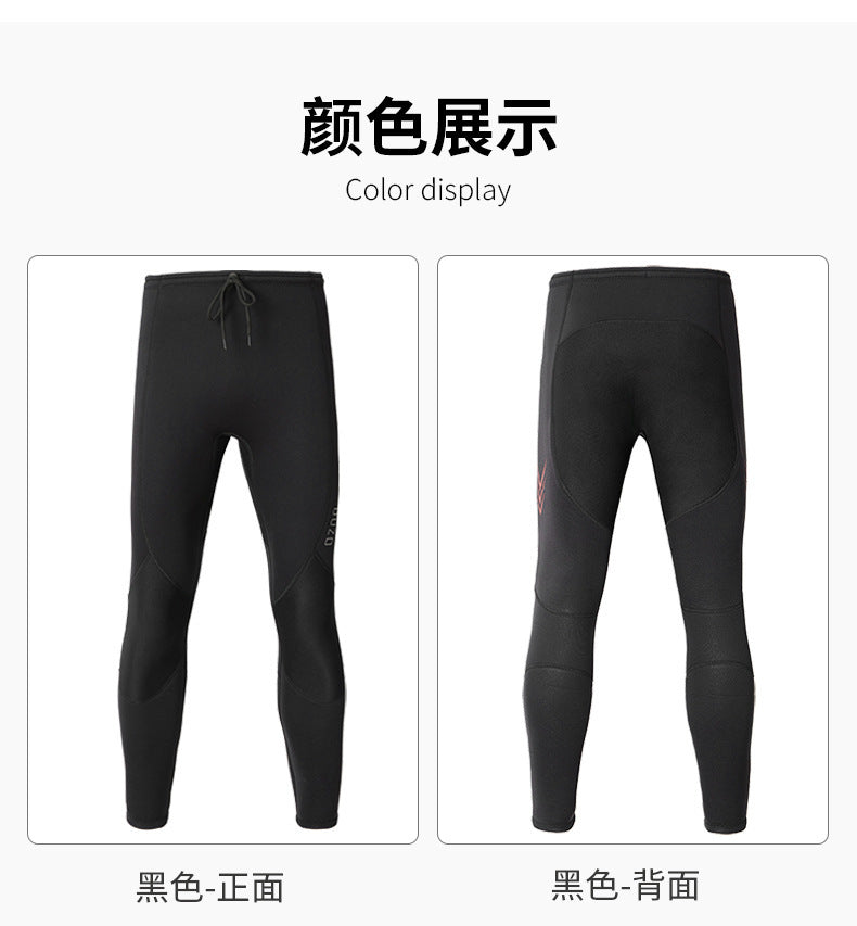 Wetsuit Tops Men and Women Vest 3mm Neoprene Long Sleeve Jacket Surfing Swimming Front Zip Wet Suit for Water Sports Shirt/Pants