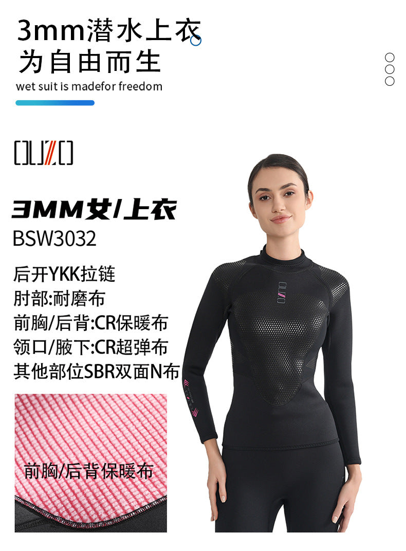 New 3MM Neoprene Men Woman Wetsuits Warm Split Diving Clothing Elasticity Scuba Surfing Snorkeling Water Sports Diving Suit