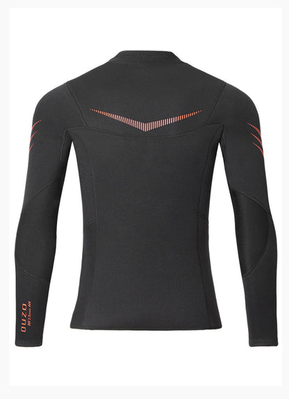 Wetsuit Tops Men and Women Vest 3mm Neoprene Long Sleeve Jacket Surfing Swimming Front Zip Wet Suit for Water Sports Shirt/Pants