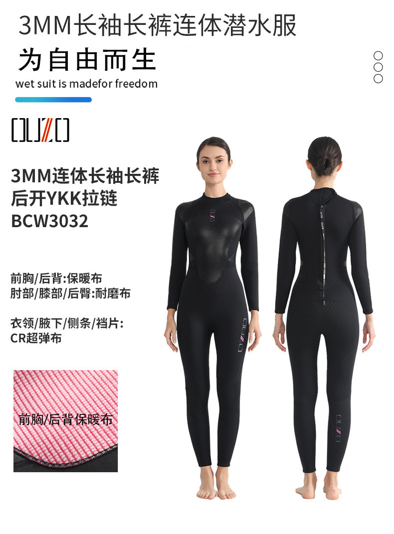 New 3MM Neoprene Men Woman Wetsuits Warm Split Diving Clothing Elasticity Scuba Surfing Snorkeling Water Sports Diving Suit