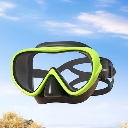 COPOZZ Professional  Diving Mask Full Vision Mask Underwater Snorkel Mask Set Swimming Snorkel HD Anti Fog Diving Equipment