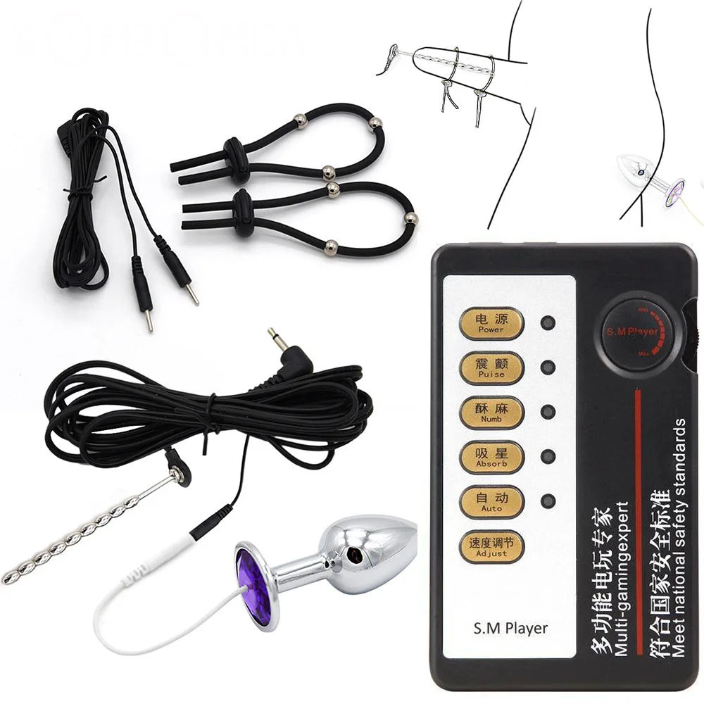 Adult Products Female Masturbation Anal Dilator Prostate Massage Exotic Accessories Anal Plug Electric Shock Sex Toys for Women