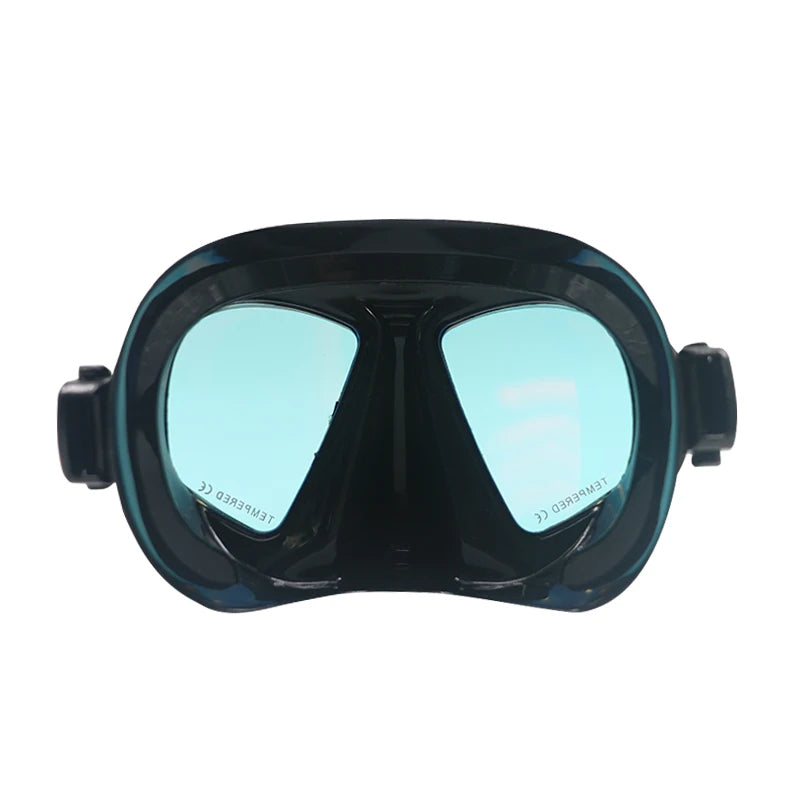 Premium Quality Low Volume Freediving Mask - Teenager Silicone Swimming Mask Mirrored Lens Scuba Dive Glasses