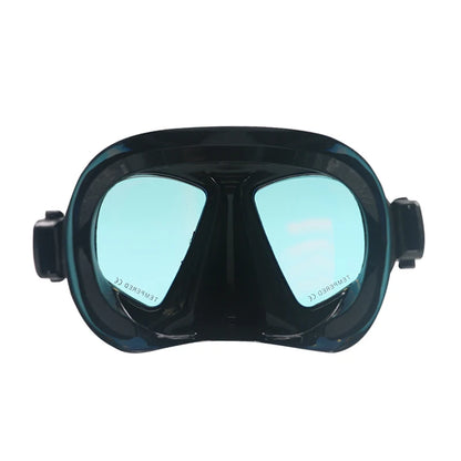 Premium Quality Low Volume Freediving Mask - Teenager Silicone Swimming Mask Mirrored Lens Scuba Dive Glasses
