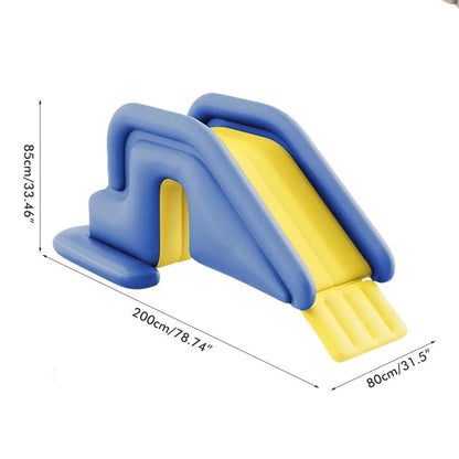 Inflatable Water Slide Climbing Wall Water Slide Children Kids Summer Fun Compact Inflatable Park Outdoor Dabble Water Slide