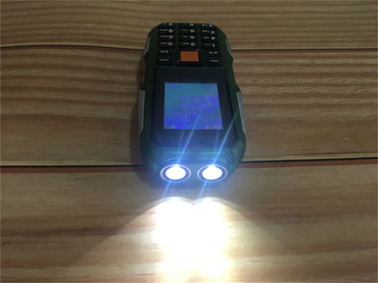Mini Rugged Mobile Phone, 1.8", Push Button,Dual Sim, BT,Dual Flashlight, MP3,Wireless FM,BigHorn Dustproof Shockproof CellPhone