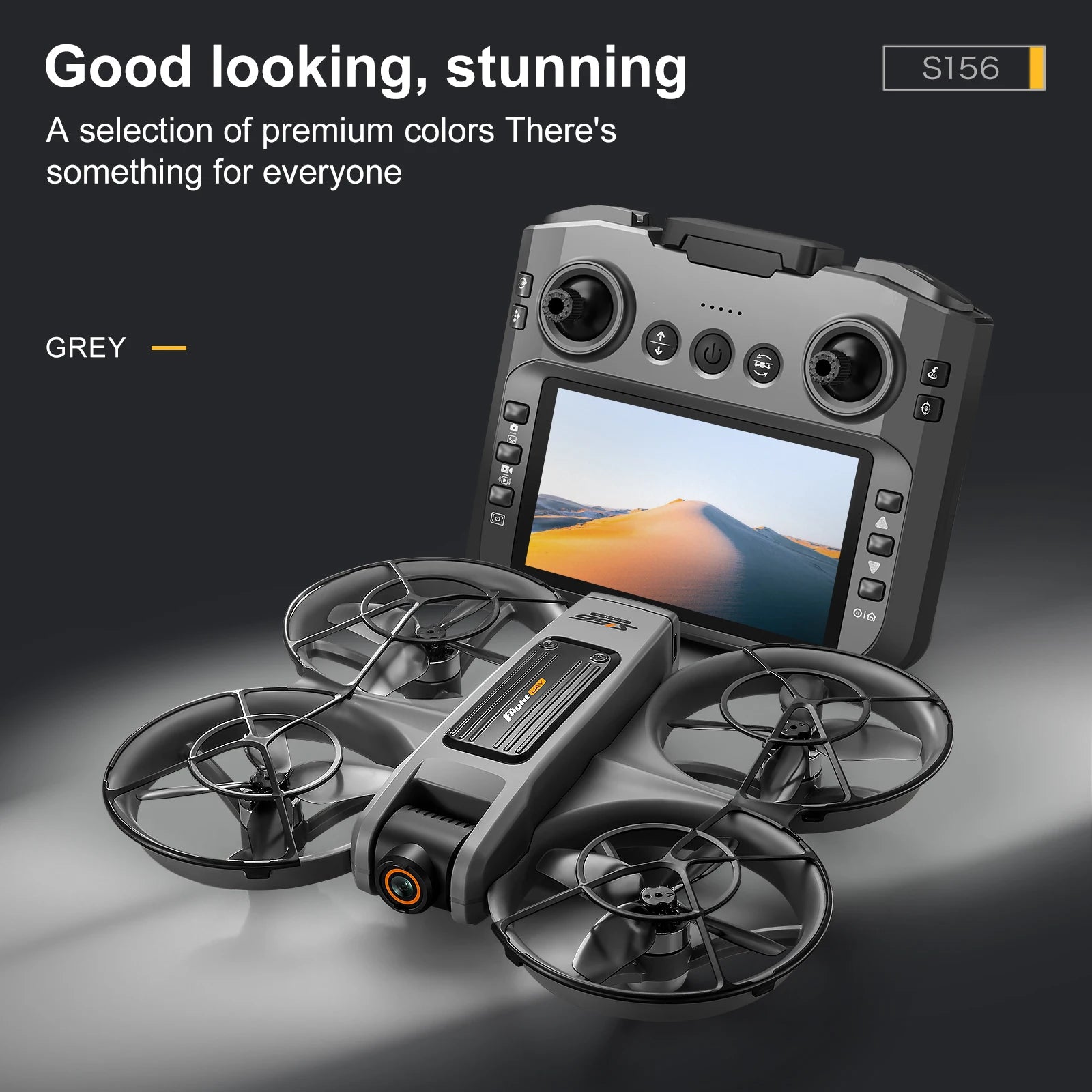 2025 New S156 Drone with Screen Brushless Optical Stream Positioning Quadcopter with Camera FPV Traverser Novice Toy Airplane