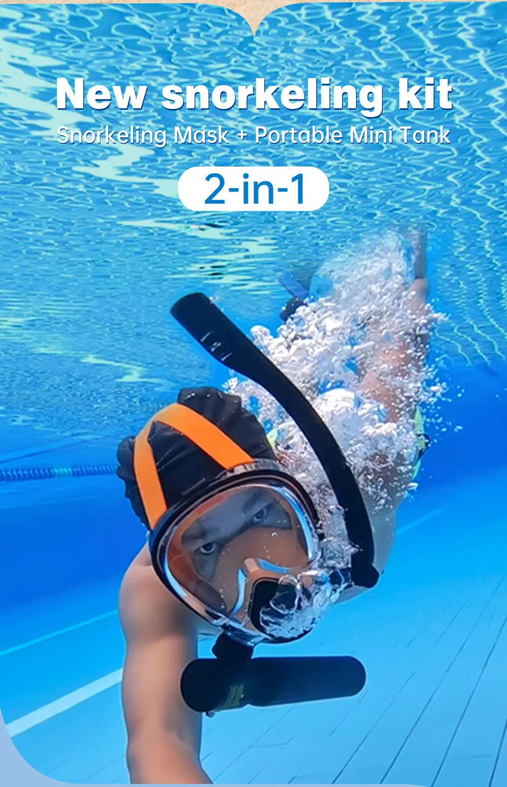 THAIITONEE-Mini Scuba Diving Tank, Underwater Swimming Swimmer, Cylinder Equipment, Dive Bottle, Oxygen, 0.5L, 5-10 Minutes