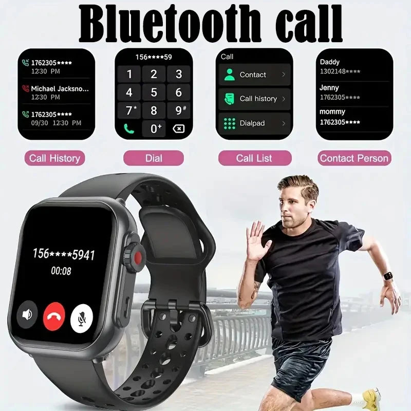 1000 mAh Smart Watch Men Women 1.85-Inch AMOLED GPS 100+Sports Mode Watches Heart Rate Bluetooth Call IP68 Waterproof Smartwatch