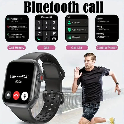 1000 mAh Smart Watch Men Women 1.85-Inch AMOLED GPS 100+Sports Mode Watches Heart Rate Bluetooth Call IP68 Waterproof Smartwatch
