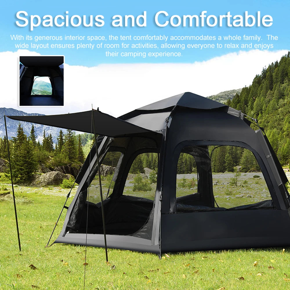 Automatic Camping Tent Portable Quick Open Tent Rainproof & Sun Protecting for Outdoor Traveling Camping Picnic Hiking