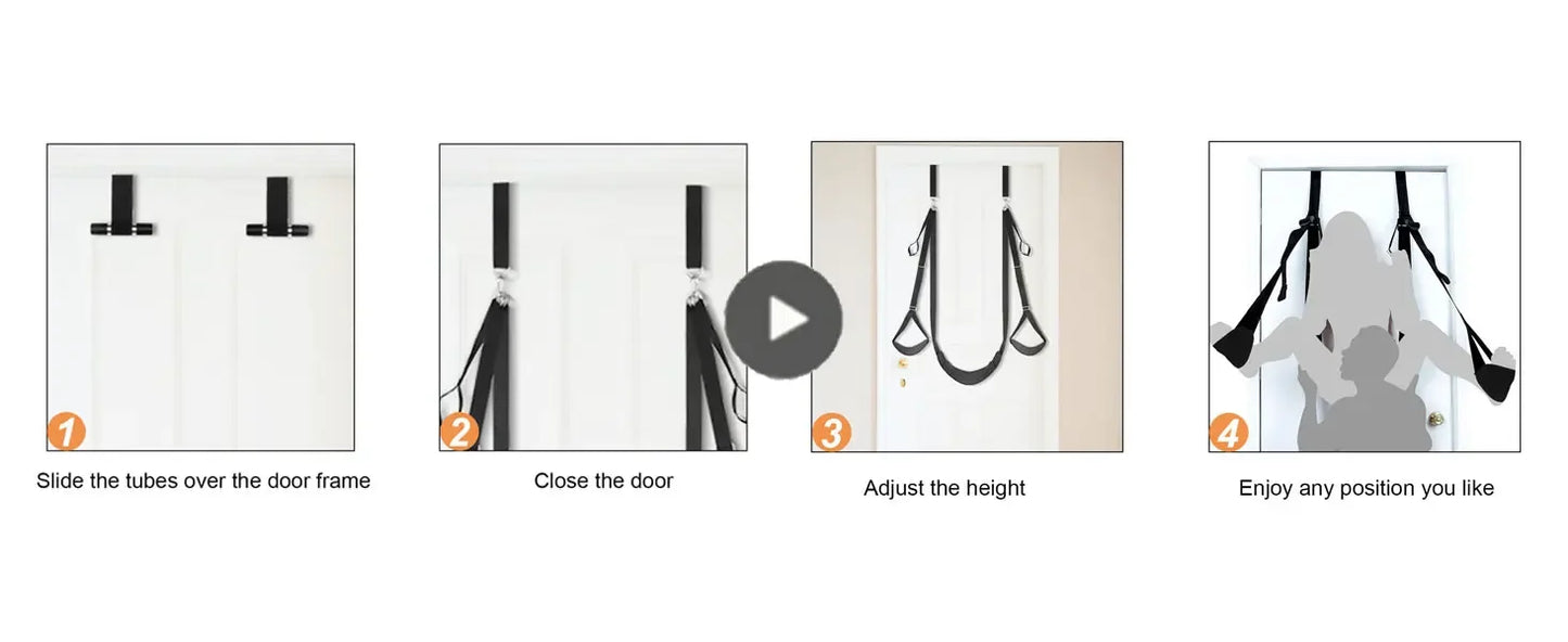 2025 NEW Sex Swing with Seat Bondage Bondage Adjustable Straps Hanging Love Slings for Women Couples SM Adult Sex Game Products