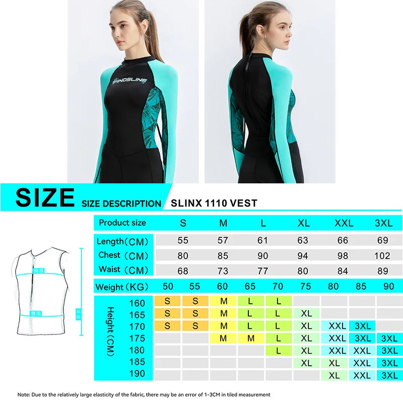 Women's Wetsuit Quick-drying Swimsuit Ladies One-piece Anti-jellyfish Dive Skin Sunscreen Swimming Surfing Snorkeling Rash Guard
