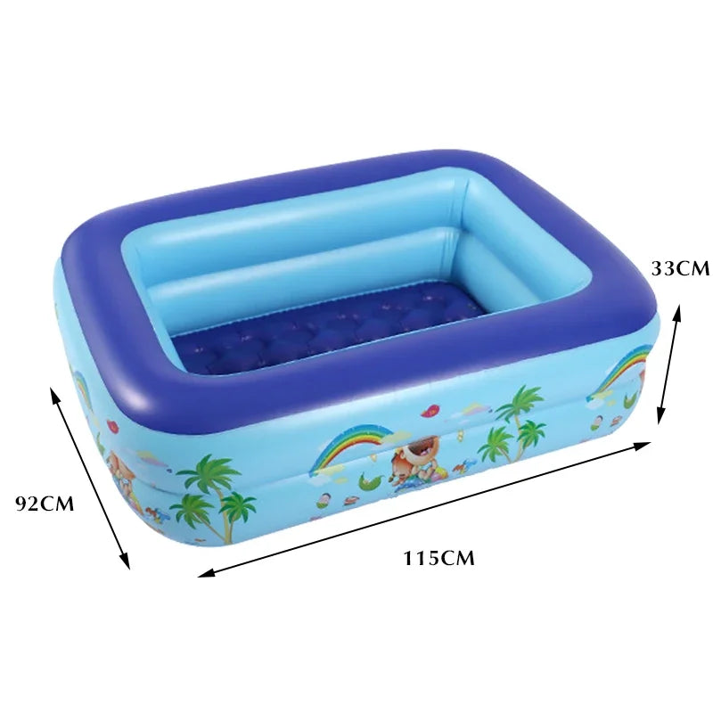 1M Baby Inflatable Pools Swimming Pool Water Pools Kids Bath Bathtub Outdoor Indoor Water Game Party for Children Boys Girls Dog