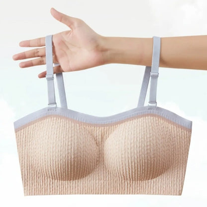 Lingerie Adjustable Wireless Bra Elastic Traceless Close-fitting Brassiere for Women Anti-sagging Shockproof Seamless Bras