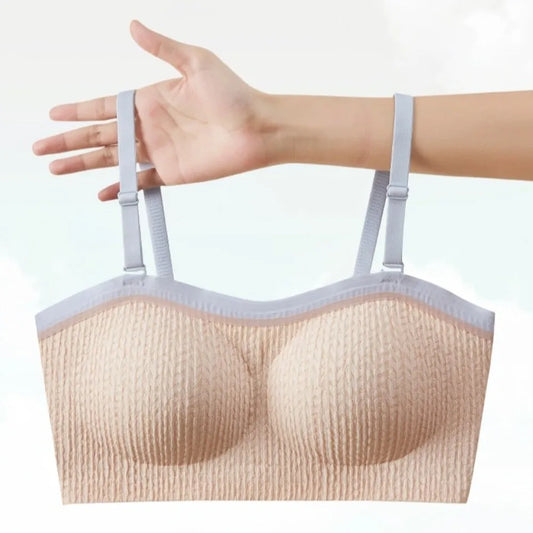 Lingerie Adjustable Wireless Bra Elastic Traceless Close-fitting Brassiere for Women Anti-sagging Shockproof Seamless Bras