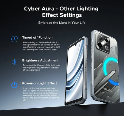 World Premiere DOOGEE Blade GT Pro 5G Rugged Phone LED Light Effect 12GB 512GB 10.5mm Ultra-thin 100MP AI Camera 5800mAh Battery